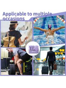 7Pcs Travel Toiletries Bottles Set, Leak-Proof Refillable Spray Containers For Shampoo Lotion, Portable Cosmetic Accessories For Men Women - Multicolor - View 10