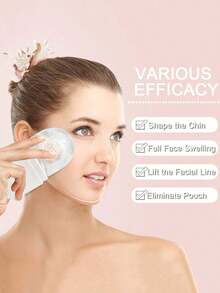 3pcs Ice Massage Roller Set - Facial Cooling Massage Roller, Facial Massage Tool, Silicone Ice Massage Roller, Roller Massager With Gua Sha Board, For Relieving Facial & Eye Puffiness, Facial Massager, Contour Shaping, Skin Care And Glow, Suitable For Eyes, Neck And Face, Ice Massage Roller Mold Cube - Skincare Tools - White - View 3