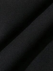 DAZY 女士宽松褶裥阔腿裤，休闲正式优雅夏季长裤 - 黑色 - 查看 7