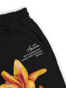 Manfinity RSRT 花卉印花度假T恤套装，男女通用 - 白色 - 查看 4