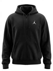 Jordan Brooklyn Men's Full Zip Hoodie Black - Black - View 1