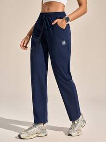 SHEIN In My Nature Women Hiking Pants - Navy Blue - View 6