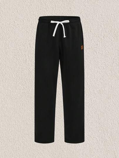 Mercer Haus 男士字母補丁細節腰部抽繩衛褲