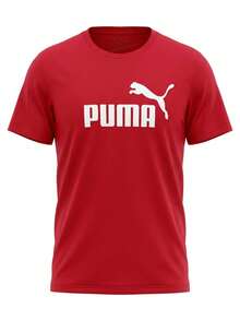 Puma Essentials Men's T-Shirts Red - For All Time Red - View 1