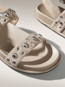 Solecia Ladies Commuter Fashion Versatile Daily Travel Casual Sandals - Grey - View 5