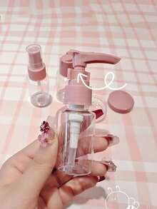 7Pcs Travel Toiletries Bottles Set, Leak-Proof Refillable Spray Containers For Shampoo Lotion, Portable Cosmetic Accessories For Men Women - Multicolor - View 9