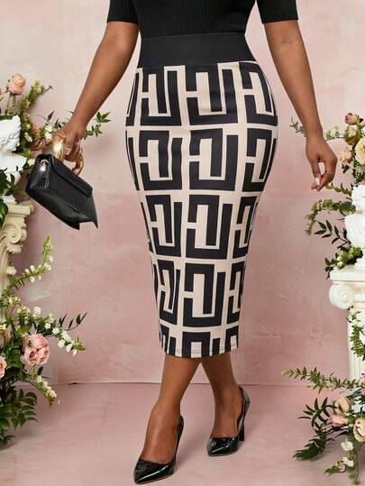 Fleurora Spring And Summer Elegant Commuting Office Work Colorful Knitted Midi Plus Size Skirts Work Outfits For Women Office Outfits For Women Office Wear For Women Work Wear Women Office Attire For Women Summer Outfits Summer Outfits For Women Plus Size Minimalist Printed Casual Skirt Bodycon Skirt Pencil Skirts For Women Elegant Skirt Office Outfits For Women Geometric Print Skirt Skirt For Women Pencil Skirt For Ladies Causal Business Women Outfit Women's Skirts Elegant Outfits For Women Work Skirts For Women Pencil Cut Skirt Formal Attire Bodycon Dresses For Ladies Women Elegant Outfits