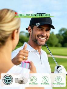Phụ kiện golf: Kẹp mũ từ tính bằng kim loại, dụng cụ đánh dấu bóng golf, dụng cụ đánh dấu bóng golf sơn men sáng tạo kèm kẹp mũ, dụng cụ đánh dấu bóng golf cầm tay cho mũ lưỡi trai, quà tặng golf cho nam nữ. - Nhiều màu - Xem 4
