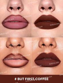 SHEGLAM So Lippy Lip Liner-But First,Coffee Creamy Matte Lip Liner Pencil High Pigment Not Easy To Fade Silky Smooth Matte Contour Tint Lip Makeup Lip Combo Brand Beauty Makeup Face Paint Cosmetic For Women Girls Perfect For Spring Summer Ideal For Y2K Fancy Fashion Suitable For Birthday Mother'S Day Gift Rave Party Ready Best Color - But First,Coffee - View 3