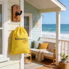 1Pc Yellow Banana Fresh-Keeping Bag, Reusable Washable Durable Storage Pouch, Prevents Over-Ripening, Portable Fruit Container For Kitchen & Outdoor Use - Yellow - View 5