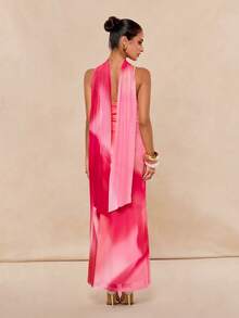 Lumalex 女士休闲吊带长裙 - 宇宙塵土紅 - 查看 6