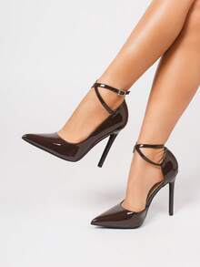 CUCCOO SZL 女士高跟单鞋水桌 - 咖啡棕 - 查看 5