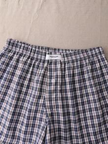 EverLounge Bộ 4 chiếc quần harem nam in họa tiết kẻ caro, thoải mái, kiểu dáng thường ngày. - Nhiều màu - Xem 5