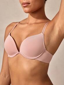 Veilyse Women's Solid Color Underwired Bra Lingeriefor Summerfor Summer - Pink - View 7