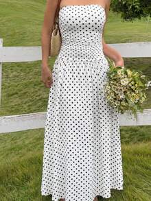 SHEIN Vestido largo informal sin mangas de color amarillo claro para niñas preadolescentes en verano - Multicolor - Ver 1