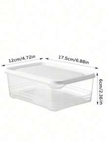 4 hộp đựng thực phẩm tủ lạnh có nắp, hộp kín khí có thể xếp chồng lên nhau để bảo quản thịt, trái cây và rau củ trong bếp - Nhiều màu - Xem 8