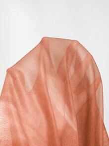SHEIN Sweetro 大码休闲浪漫连衣裙披肩两件套 - 橘色 - 查看 3