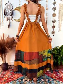 Hansera 女士碎花露背吊带连衣裙 - 彩色 - 查看 2