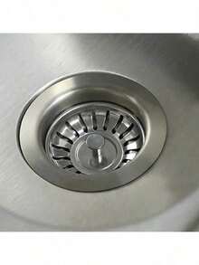 1pc Kitchen Sink Strainer Stopper, Stainless Steel Waste Plug Sink Filter, Bathroom Hair Catcher, Sink Strainer Filter, Floor Drain Kitchen Tools Kitchen Items Kitchen Accessories - Silver - View 5