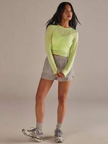 Athîral Áo len dài tay dáng suông nữ, màu xanh lá cây. - màu xanh lá - Xem 3