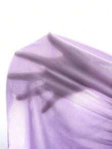 LYSMO 女士撞色收腰优雅长裙 - 彩色 - 查看 8