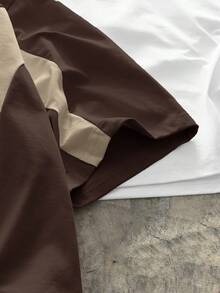 AXEPEAK Set de 3 camisetas de manga corta con cuello redondo y estampado de color contrastante para hombres - Multicolor - Ver 5