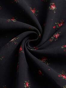 Al Najma 女士春夏印花粉色收腰A字优雅浪漫阿拉伯风连衣裙 - 彩色 - 查看 9