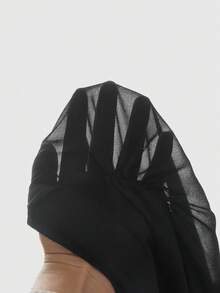 ROMWE Áo hai dây kiểu Pháp lãng mạn ôm sát, cổ khoét sâu, hở lưng. - màu đen - Xem 5