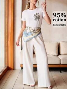 Women T-Shirts - White - View 5