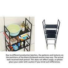 1 pieza Estantería de pie para el baño, en negro/blanco, estantería de almacenamiento para el balcón, estantería de almacenamiento de varios niveles para el baño, estantería simple para lavadora, adecuada para el baño y el balcón - Multicolor - Ver 7