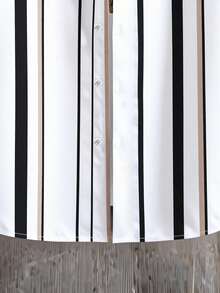 Manfinity RSRT Bộ áo polo cổ bẻ kẻ sọc và quần short dành cho nam cỡ lớn. - Nhiều màu - Xem 3