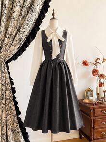 Women Midi Dresses - 灰色的 - 查看 5