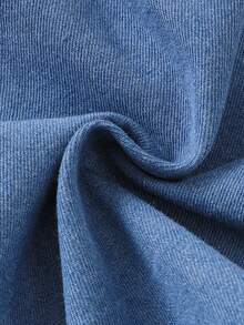 Filles (Petit) Jeans d'été/printemps en denim moelleux, style décontracté universitaire, jeans d'été bleu clair avec cheval brodé, taille élastique, tissu en denim déchiré, jambe ample, short en denim polyvalent pour l'été - Bleu azur - Voir 8