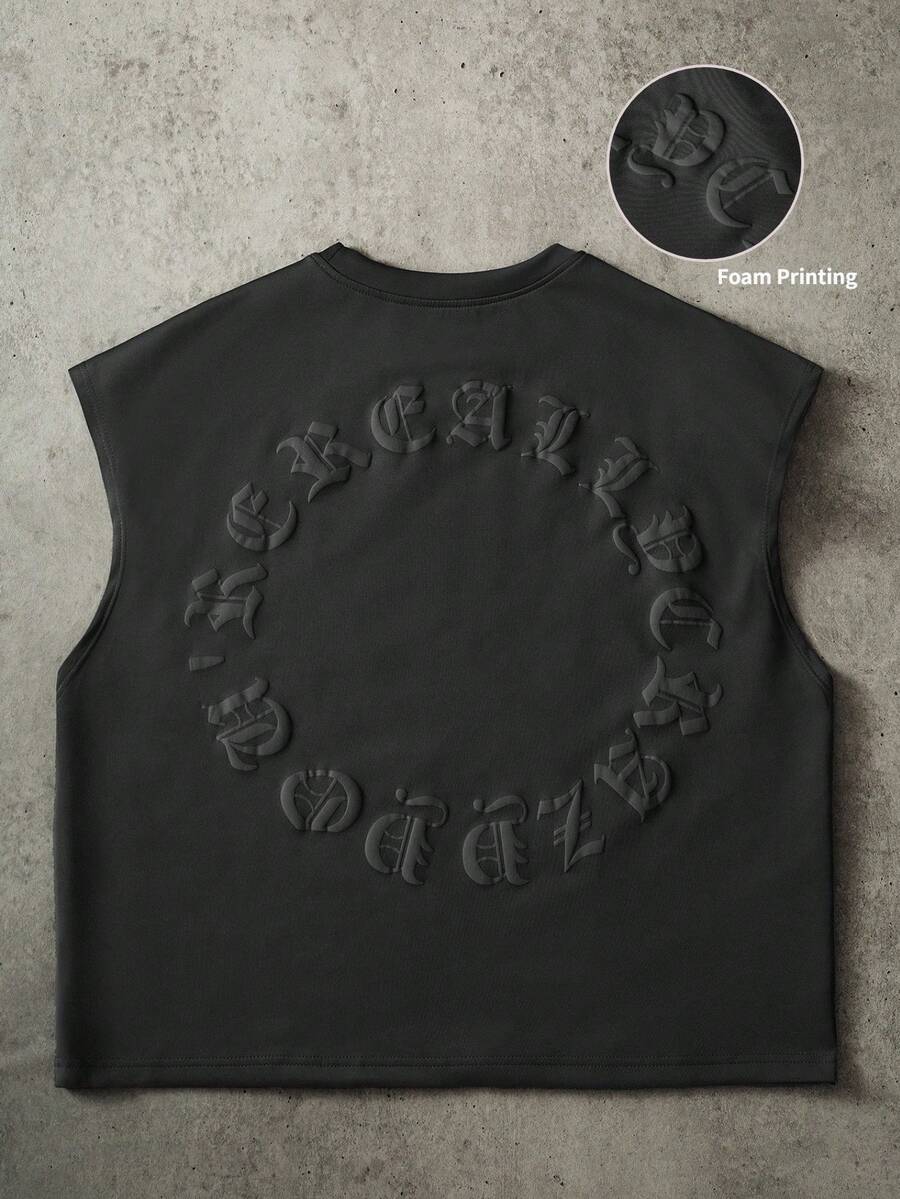 PAVTROS 男士休闲街头风印花泡沫鞋垫 - 深灰色 - 查看 1