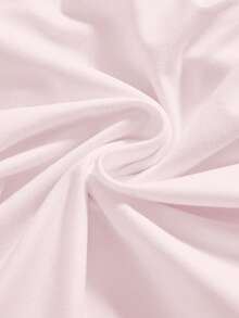 ROMWE Kawaii Cute Rabbit Heart Dessert Cake Rabbit Bow Tie Sexy Low-Cut Bodycon Low-Waist Flare Pants Vintage 2-Piece Set For Women - Pink - View 8