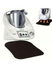 1-teilige Gleitunterlage, geeignet für alle Thermomix TM5, TM6, TM21, TM31 Serien, multifunktionale Küchen-Gleitplatte, Küchenarbeitsplatten-Geräte-Gleitunterlage, Mixer-Gleiter, geeignet für Thermomix TM6, TM5, Kaffeemaschinen, Mixer, Toaster, Heißluftfritteusen usw. - Schwarz - Übersicht 1