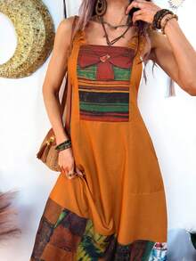 Hansera 女士碎花露背吊带连衣裙 - 彩色 - 查看 5