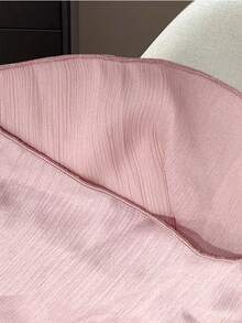 GlowEve CURVE Pantalones anchos de pierna ancha de satén metálico vintage para mujer de talla grande, verano - Rosa - Ver 4