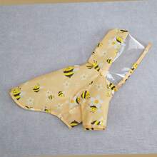 PETSIN 狗狗雨衣，宠物防水服，春夏动物防水雨衣，狗狗服装，猫咪服装，动物服装，春季狗狗服装，英式狗狗服装，欧美新款小型动物腿部服装 - 黃色 - 查看 4