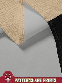 Manfinity RSRT 男士度假休闲撞色棕榈树印花衬衫套装 - 彩色 - 查看 4