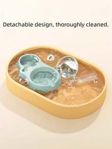 Bát đựng thức ăn và nước uống 2 trong 1 bằng thép không gỉ màu đen IPc, phù hợp cho mèo nhỏ/trung bình, chó, thỏ và các vật nuôi khác. - 500ml - Xem 4