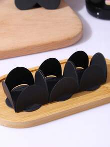 100pcs Black Chocolate Paper Wrapper Folded Flower Shape For Chocolate Candy Packaging Wedding Party Gift Bags - Multicolor - View 4