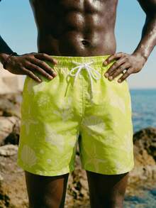 Palasendo Short de plage décontracté pour homme - Vert - Voir 2