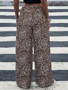 DAZY Women's Loose Casual Leopard Print Denim Jeans, Spring & Summer Y2k - Brown - View 2