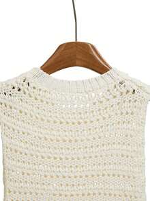 GlowEve Áo len dệt kim phối màu thời trang Âu Mỹ mới về - Màu be - Xem 5