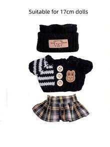 1PC Cute Fashion Daily Wear Outfit Set With Shoes Accessories For Mini Art Designer Doll Dress Up Gift – Soft Fabric Casual Clothes, Easy To Wear & Take Off, Perfect Replacement Costume For Small Collectible Figurines, Ideal Birthday Holiday Present & Room Display Decoration For Decorations Lovers - multicolor - View 9