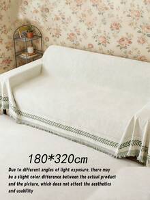 Vỏ bọc ghế sofa bằng vải chenille, phủ toàn bộ, dày dặn, đơn giản, phù hợp cho mọi mùa, vỏ đệm sofa. - màu xanh lá - Xem 14