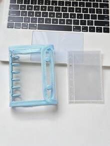 Joivida 1 A7pu 皮革笔记本，带透明活页环，A7 活页环，可替换内页，贴纸笔记本，透明贴纸书，贴纸书照片收纳袋，相册，预算计划本，日记本，笔记本，办公用品。 - 彩色 - 查看 19