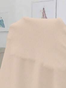 SHEIN Clasi Plus Size Summer Casual Solid Color Lace Patchwork Camisole Dress - Apricot - View 7