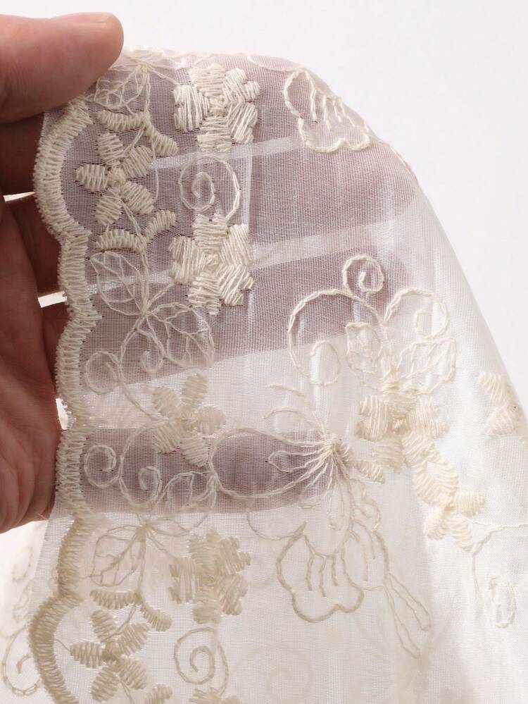 Women's Sleeveless V-Neck Blouse With Solid Color Embroidery, Jacquard And Lace Patchwork, Elegant Summer Holiday Top